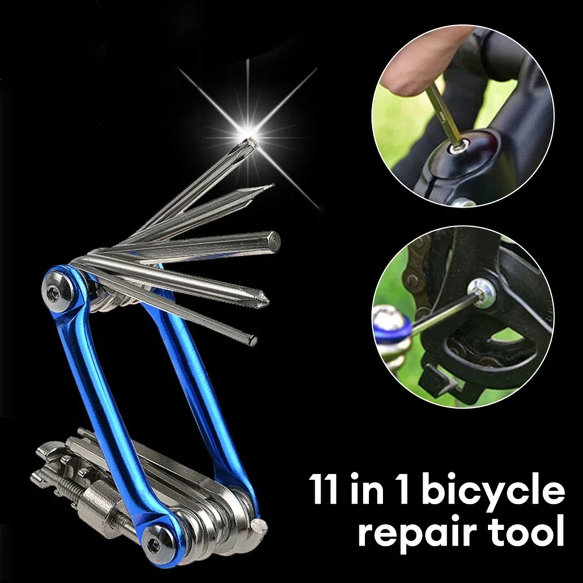 Bike Chain - ABPF 11-in-1 Fiets Multireparatie Gereedschapset Mountainbike