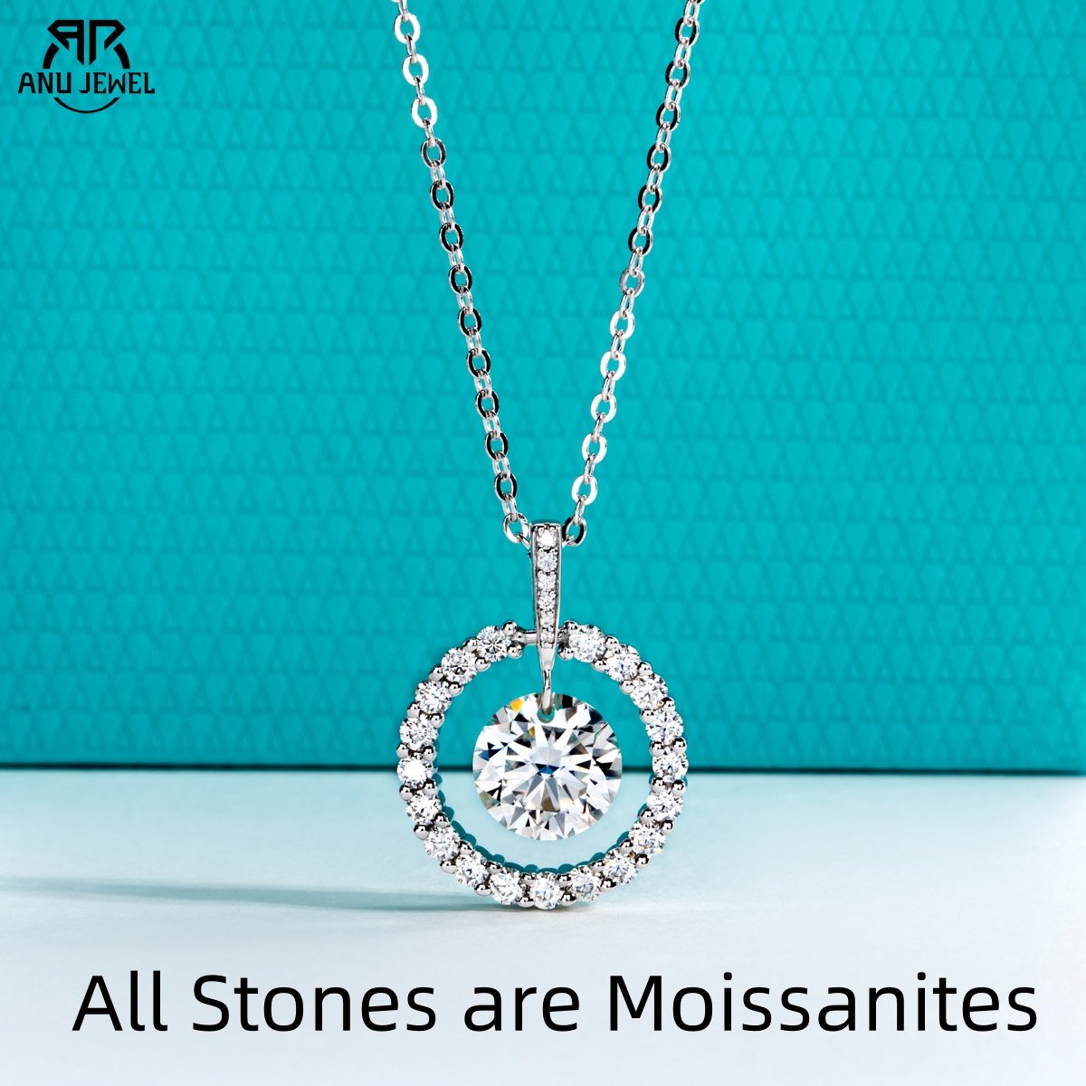 Ansi Chain - AnuJewel 3ct D Kleur Moissanite Diamanten