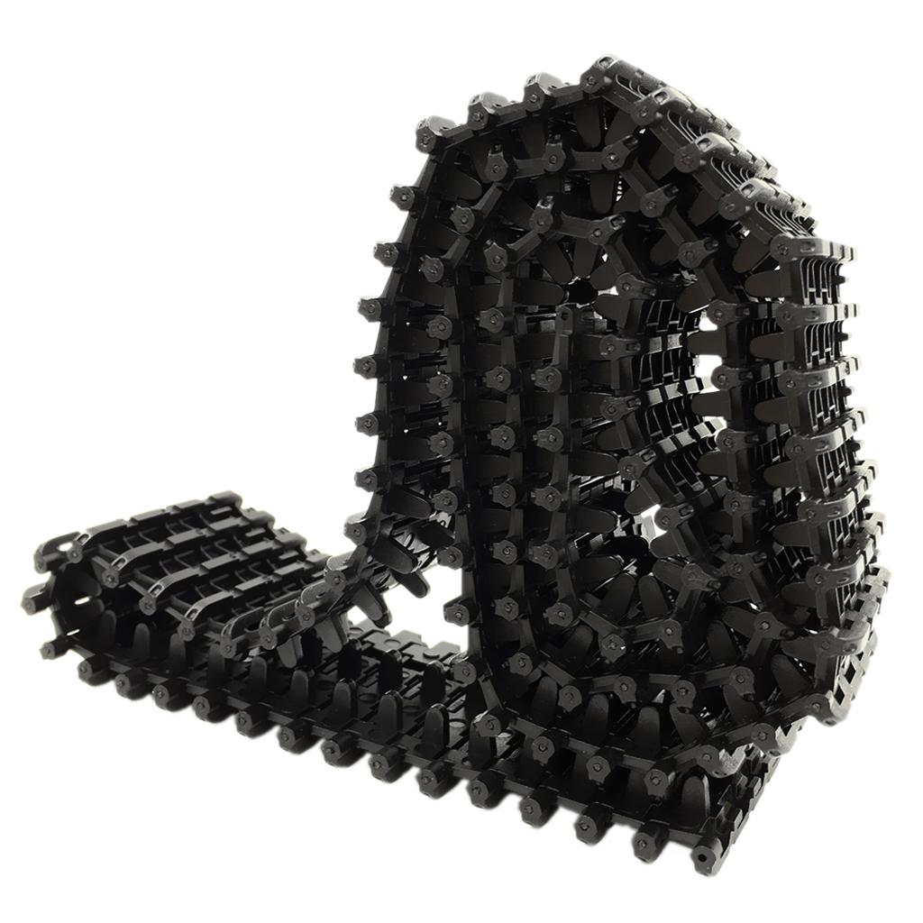 Xcm Chain - Zwarte tankketting van kunststof, doe-het-zelf robotwetenschapsspeelgoedaccessoire,