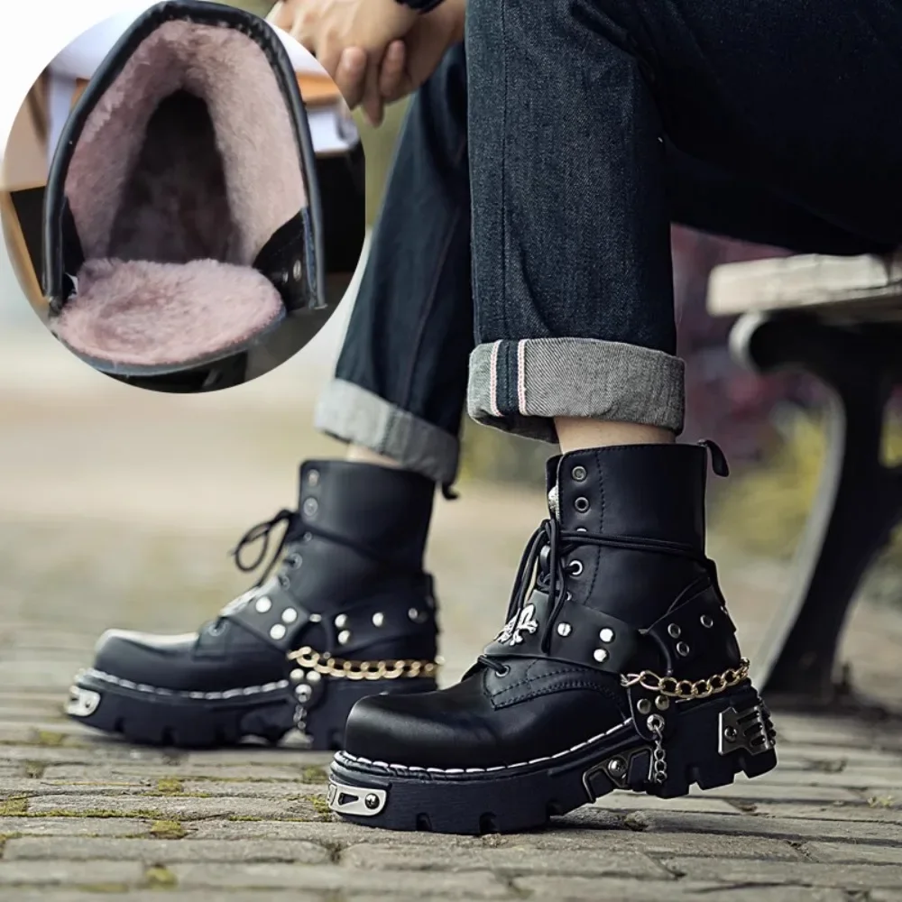 Herenmode lederen motorlaarzen - Motorcycle Chain recensie en prijs