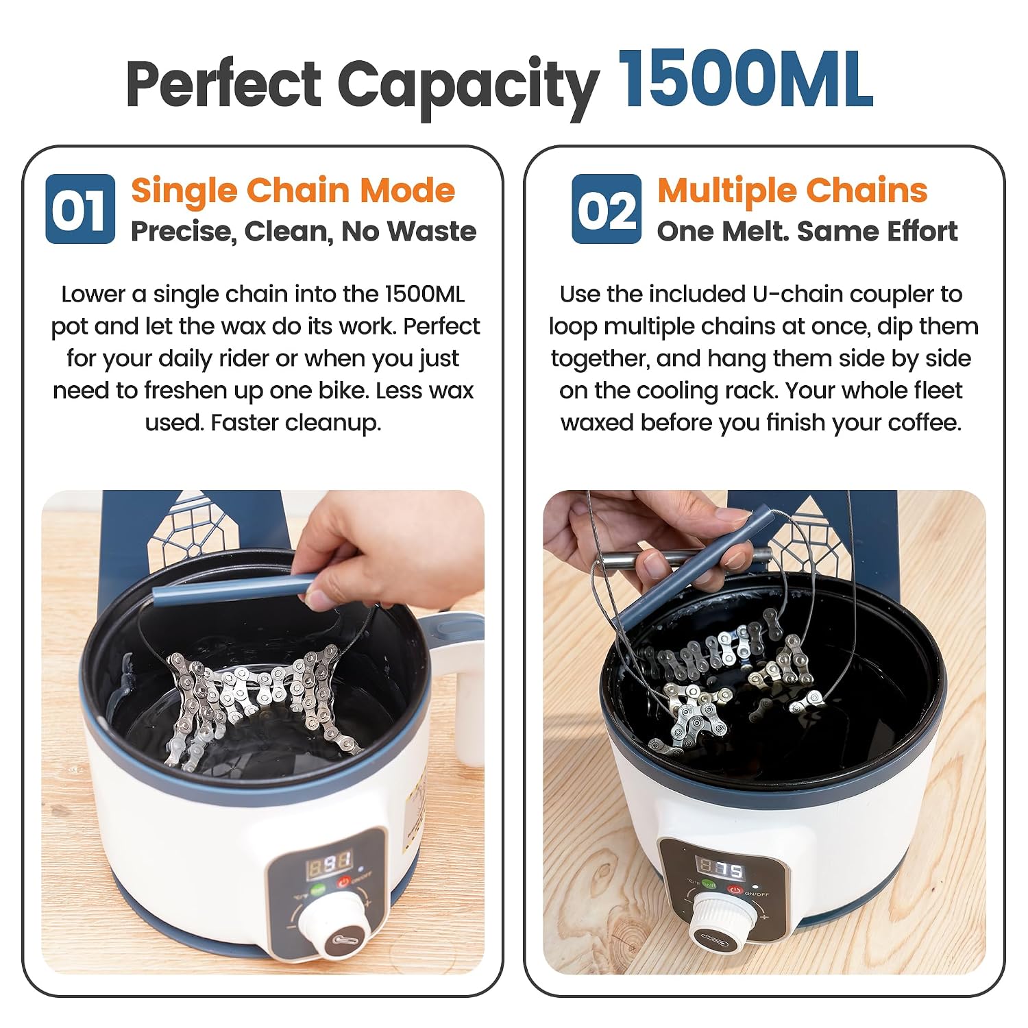 Fietskettingwas-smeltketel 150 - Bike Chain recensie en prijs